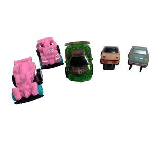Green "Funrise Penny Racer" & 4 Mini Cars Set